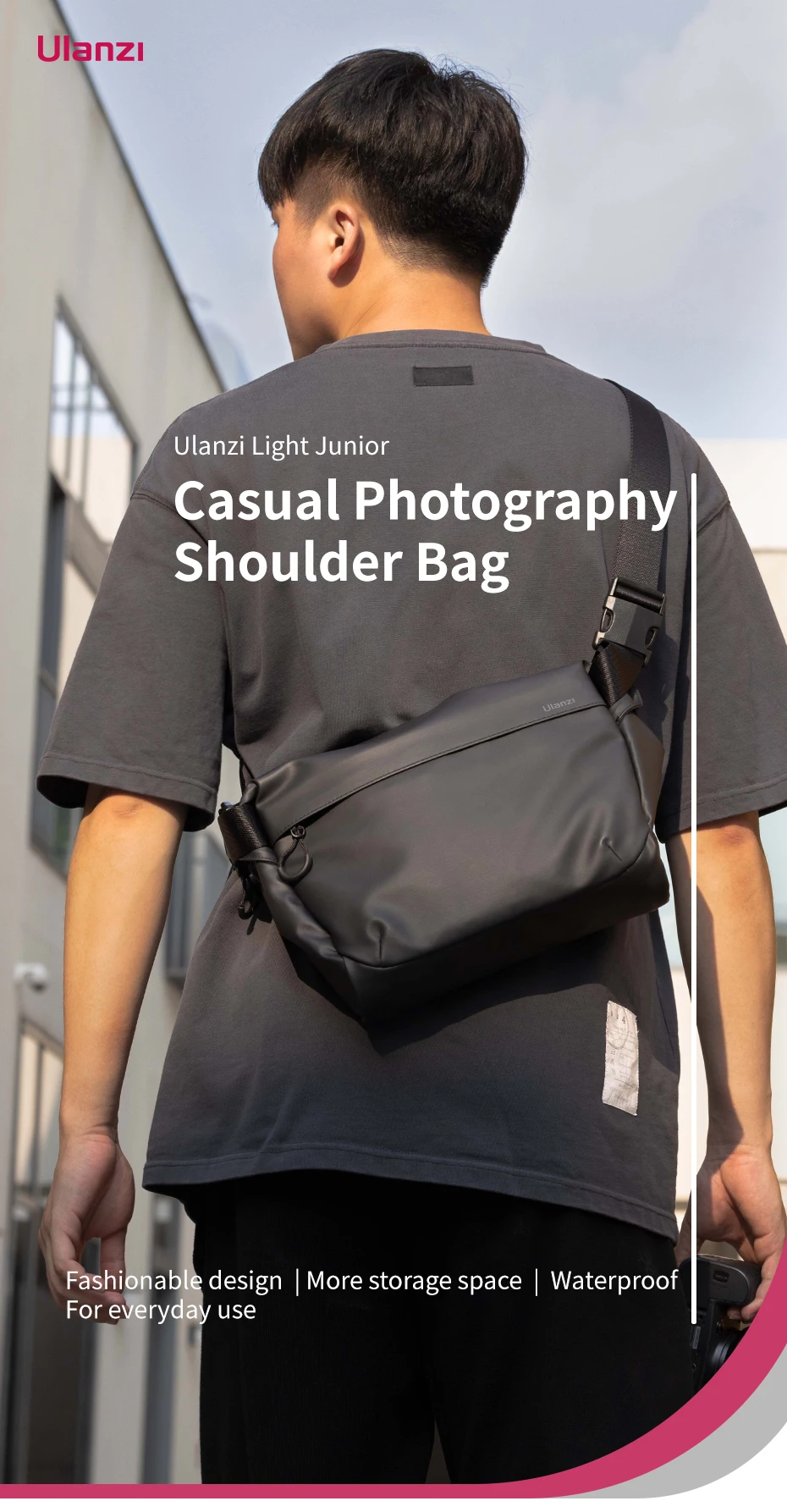 PB008 DSLR Camera Bag Waterproof Digital Camera Photography Shoulder Messenger B