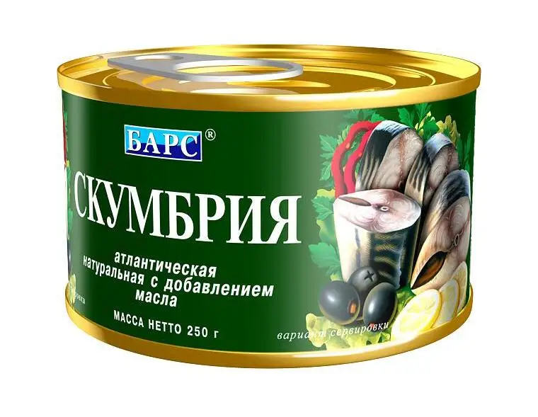 Упаковка из 24 штук Скумбрия атл
