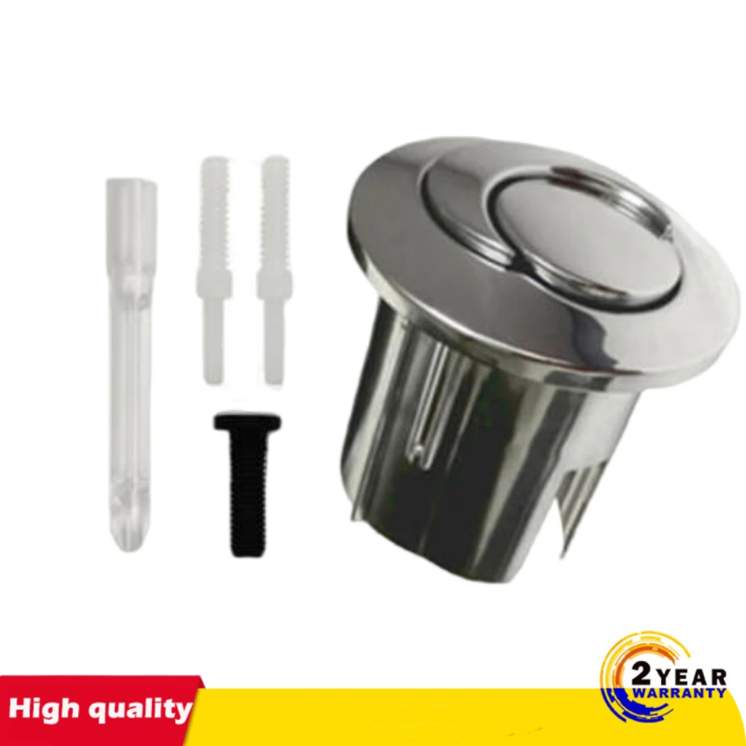 compatible with ROCA Cistern D2D Dual Flush Push Button Half Moon AH0001800R Threaded Push Rods Short Body Chrome
