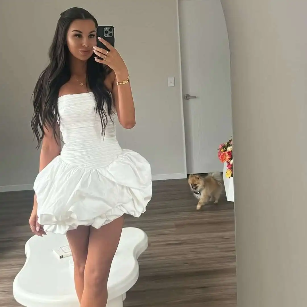 Elegant V-Neck Knitting Button Top & High-Waist Skirt Set photo review
