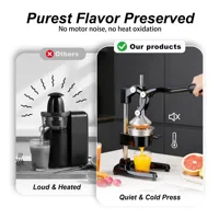 Presse-agrumes manuel en acier inoxydable, presse-citron et presse-orange robuste en fonte avec levier pour cuisine et bar 4