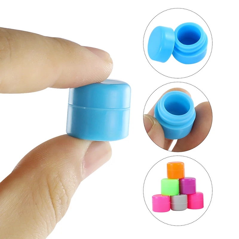 1ml, 50Pcs Silicone Containers for Wax Oil, Mini Storage Box, Assorted  Colors, Free Shipping