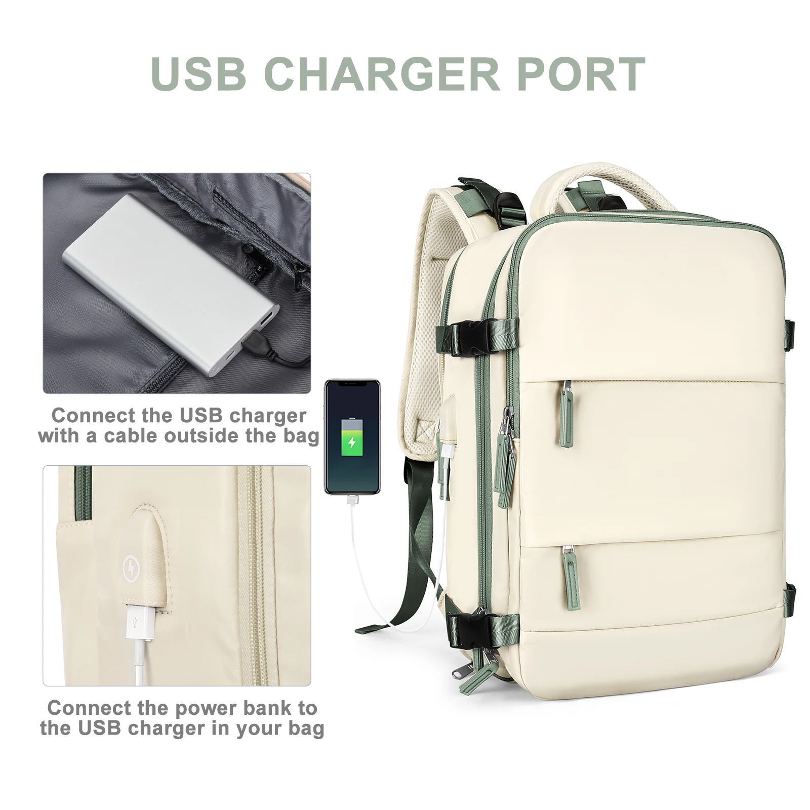 Women Backpack Large Capacity, Flight Approved Carry on Air Backpack, College Hiking Backpack for Men, Business Travel Backpack