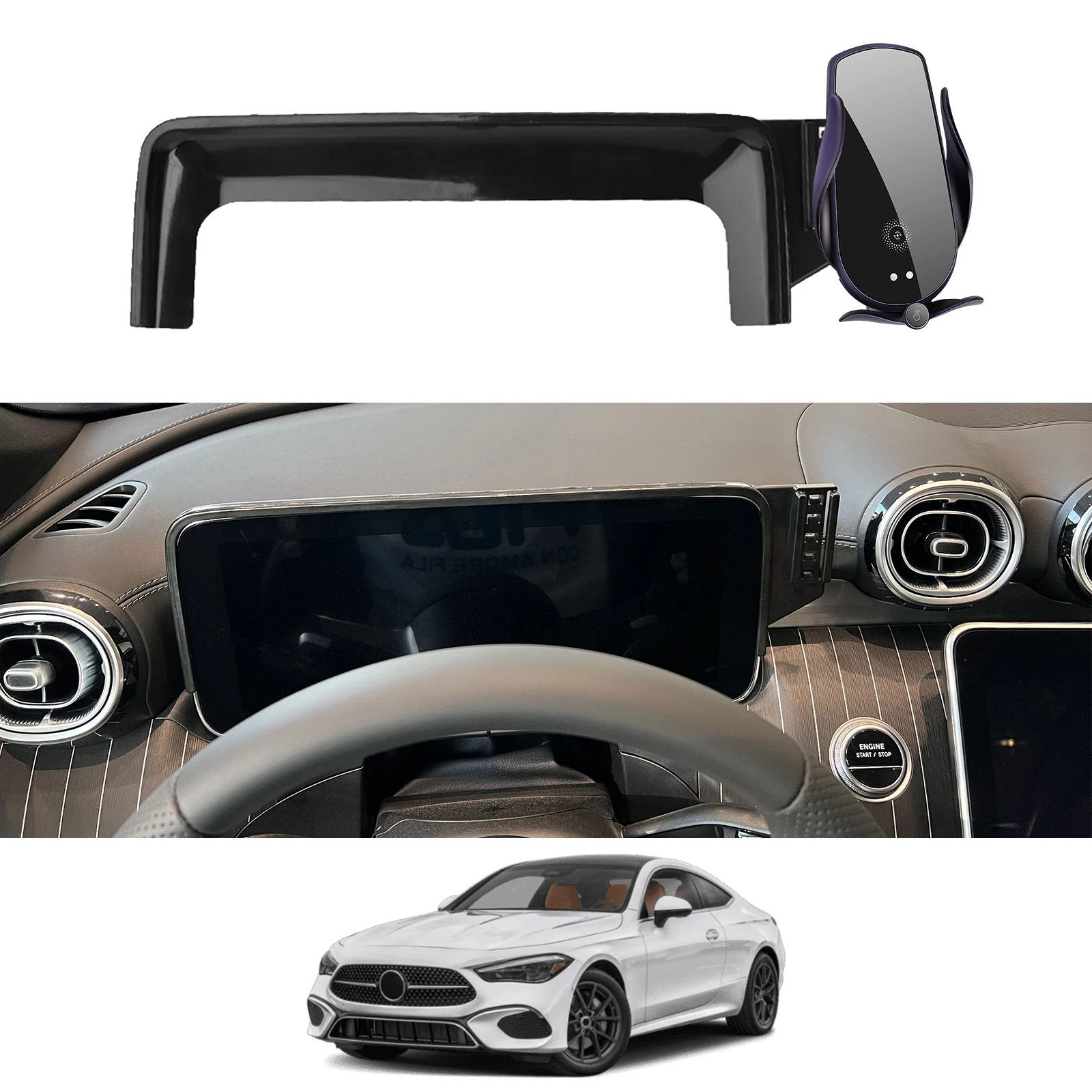Car Mobile Phone Holder Fit for Mercedes Benz CLE-Coupe Sport GPS Bracket Navigation Stand Auto