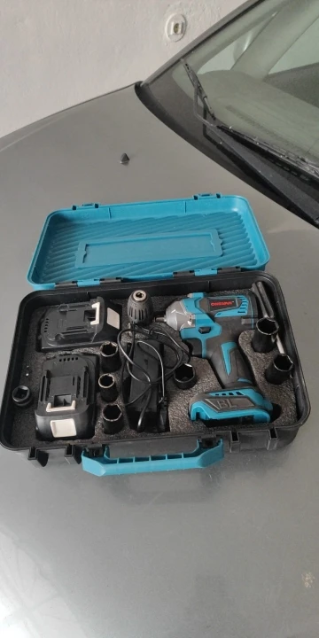 ONEVAN 1200N.M Llave de impacto eléctrica sin escobillas de torsión destornillador inalámbrico de 1/2 pulgadas herramientas eléctricas para pines de batería de 21V 18V photo review