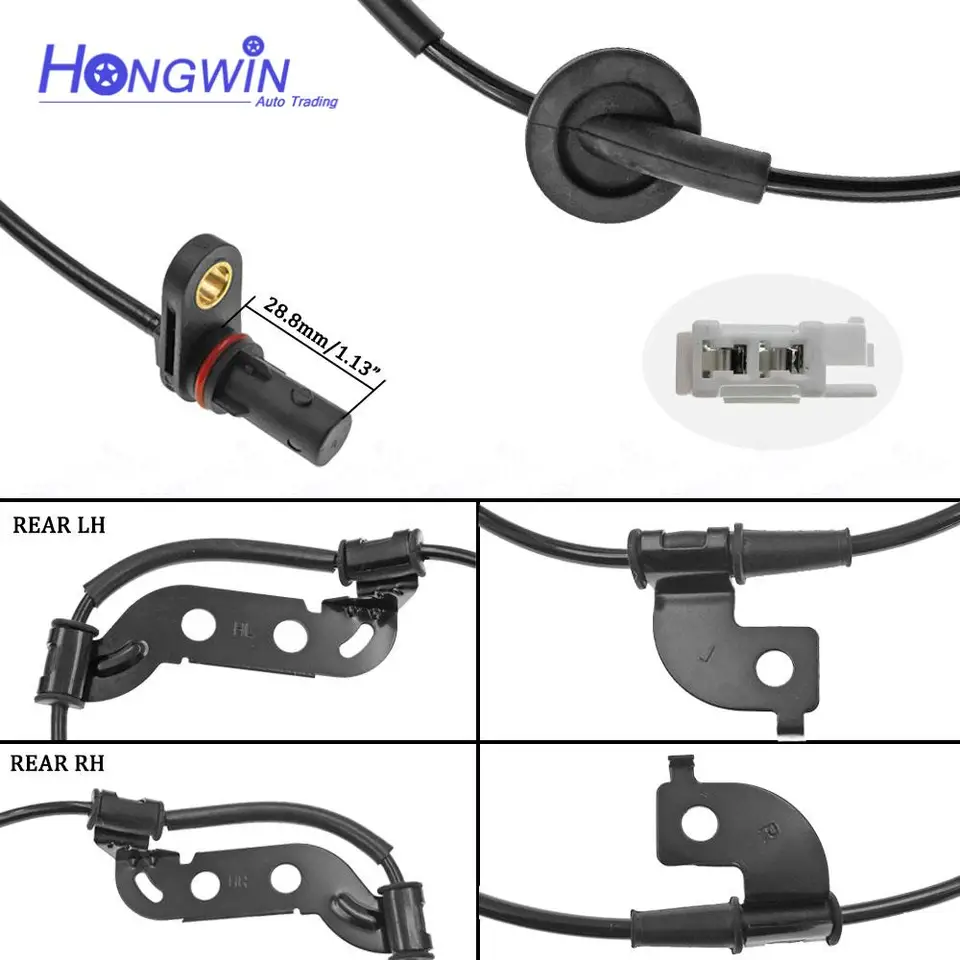 ABS Speed Sensor Set For 2011-2016 Kia Optima - Rear Left & Right Sensors (599302T000) 10 thumbnail image
