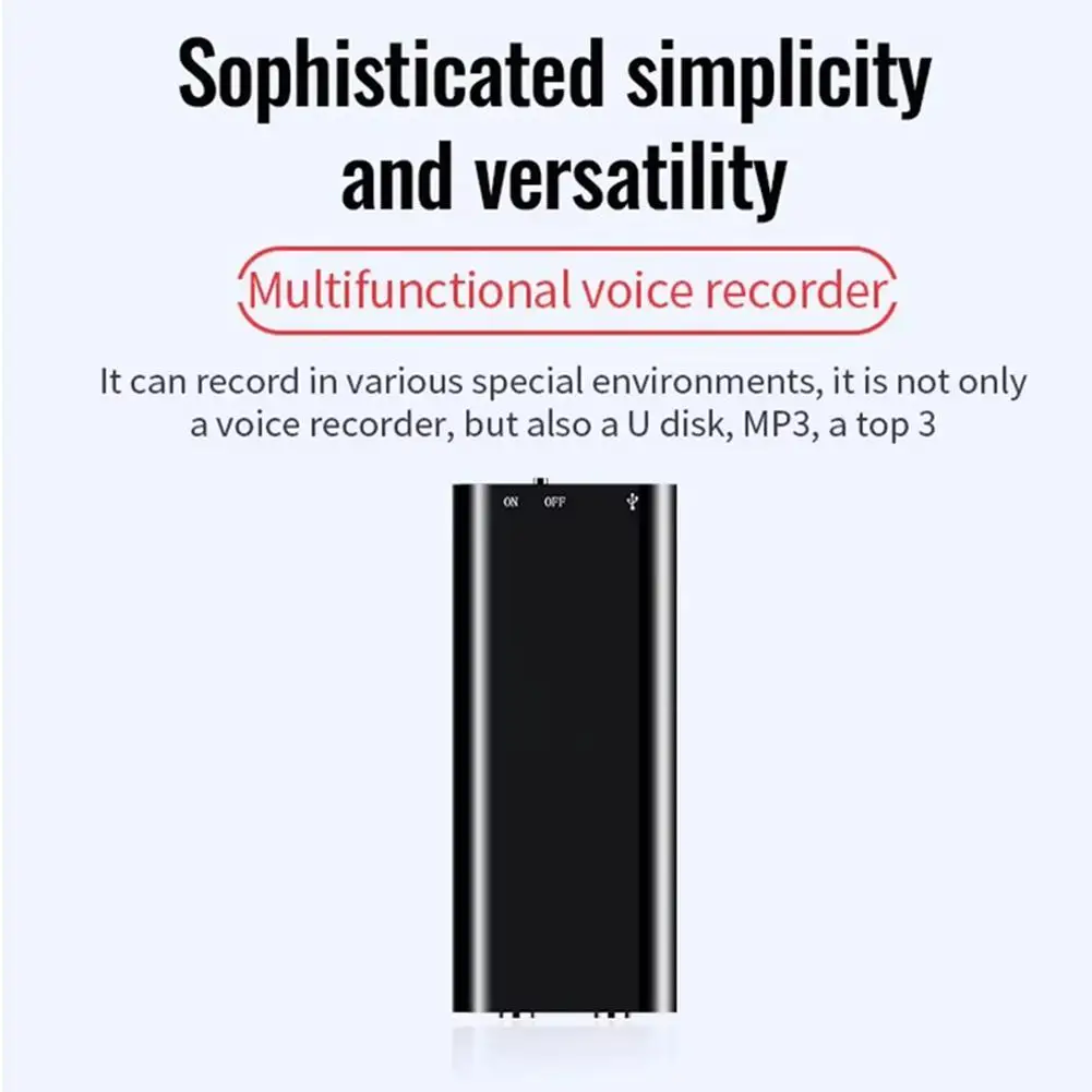 High-Definition Digital Recorder with MP3 Playback - 8/16/32GB