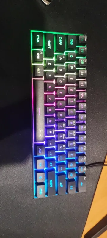 MageGee Mini 60% Gaming Keyboard, RGB Backlit 61 Key Ultra-Compact Keyboard, TS91 Ergonomic Waterproof Mechanical Feeling Office photo review