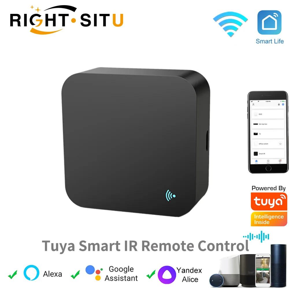 gnist langsom Subjektiv Ir Remote Control Smart Wifi Universal Infrared Tuya For Smart Home Control  For Tv Dvd Aud Ac Works With Amz Alexa Google Home - Remote Control -  AliExpress