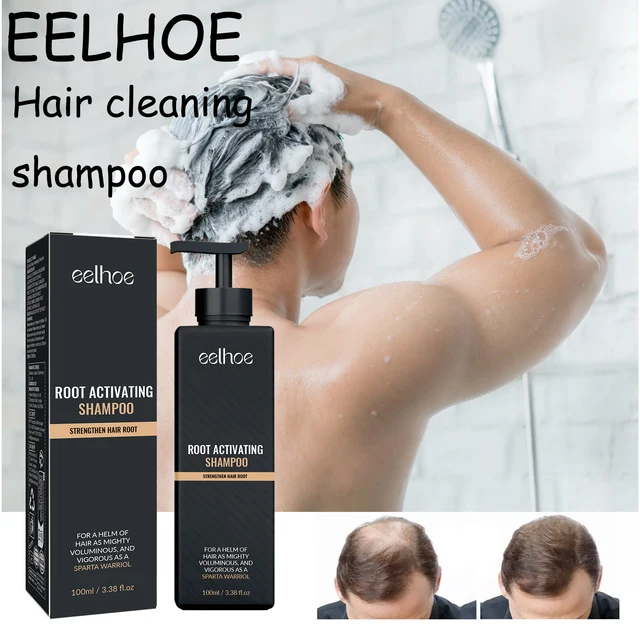 EELHOE Haarreinigungsshampoo, nährendes Kopfhautstärkung der Haarwurzel, verhindert Haarausfall, voluminöses, glättendes Haarshampoo