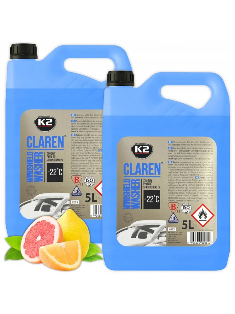 Zestaw 2x Zimowy Płyn Do Spryskiwaczy K2 Claren z Polski za $11.77 / ~43zł Zestaw 2x Zimowy Płyn Do Spryskiwaczy K2 Claren z Polski za $11.77 / ~43zł