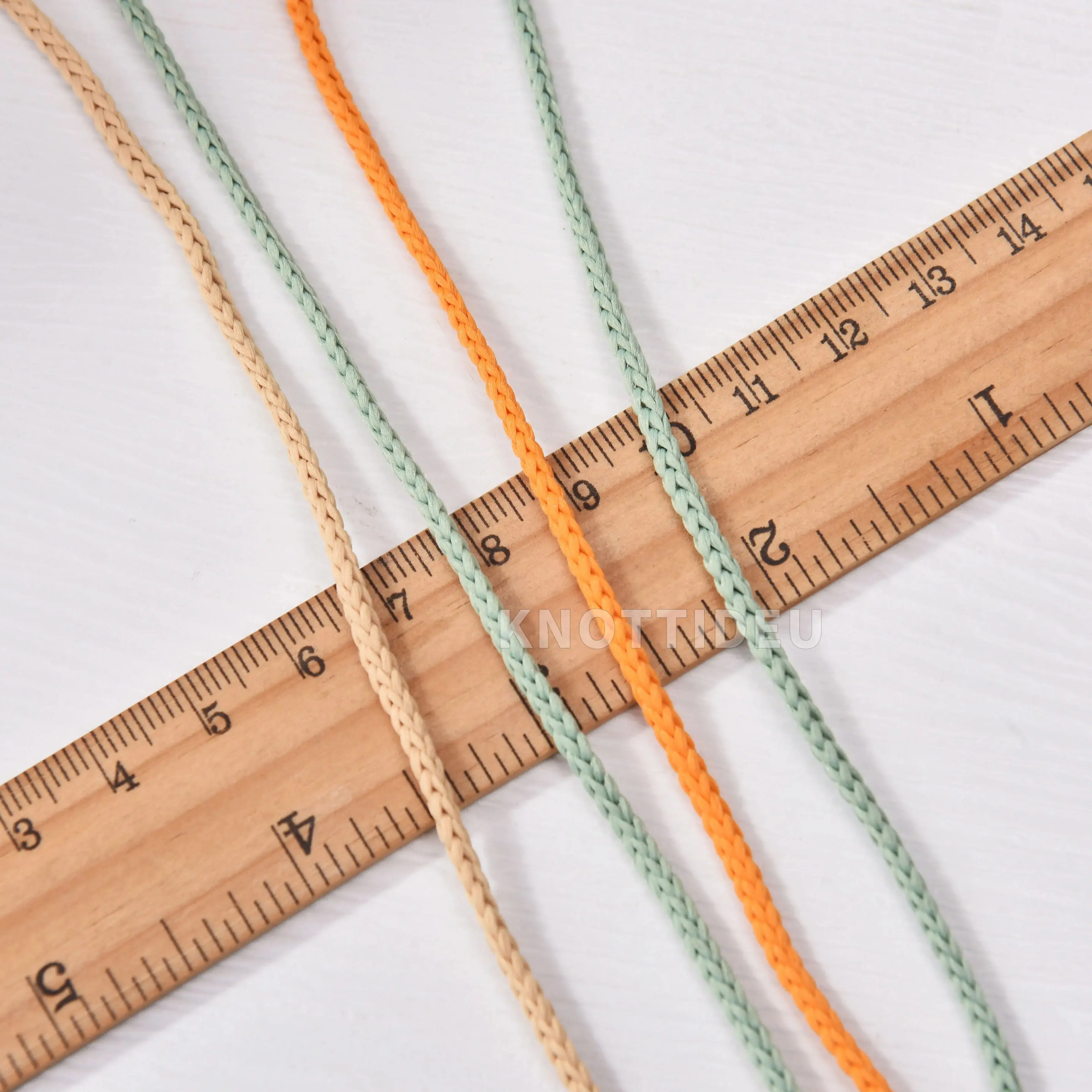 2mm x 190yards Soft Polyester Macrame Cord Hand Knitting cord Bag Making yarn Rug Making cord 6