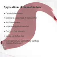 Bio cheveux raides paquets 26 "naturel doux résistant à la chaleur fibres synthétiques Extensions de cheveux protéine cheveux raides armure 3