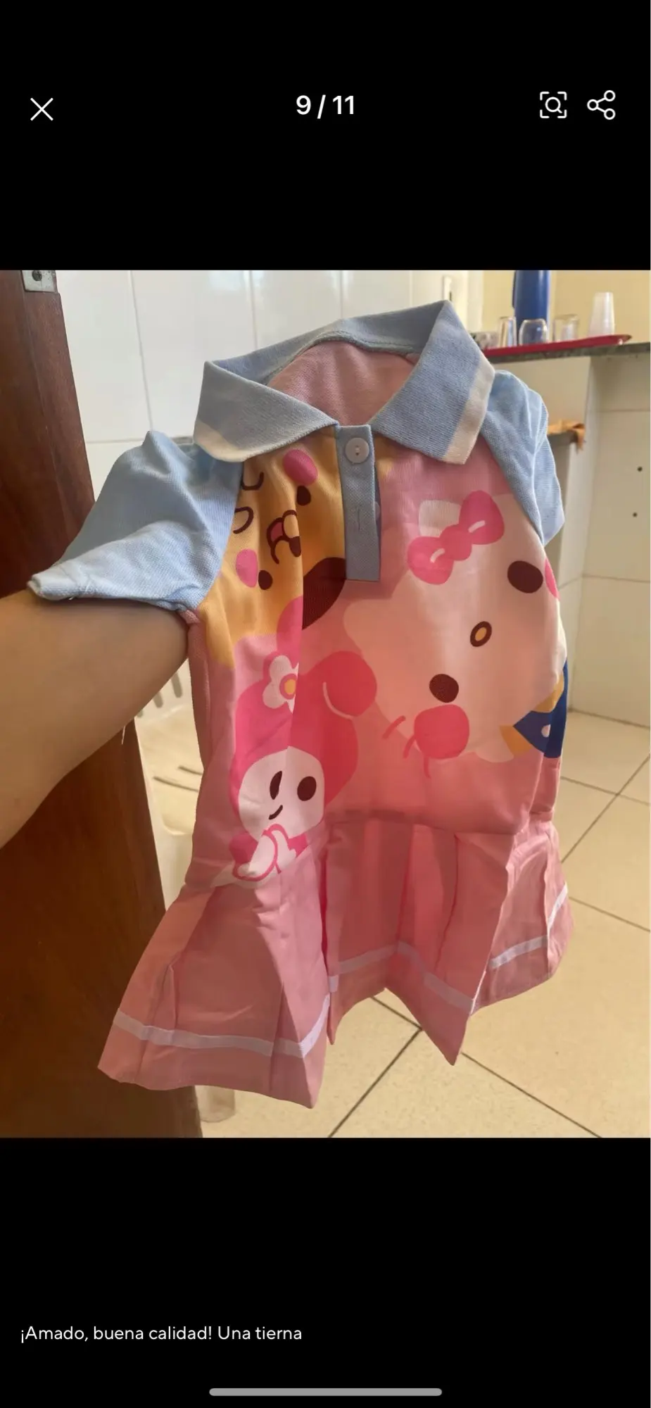 Summer Girls Clothing Toddler Rabbit Polo Shirt Pleated Dress Causal Comfortable Baby Girl Clothing Princess Dress photo review