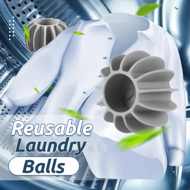 

4/6pcs Reusable Silicone Laundry Ball Clothes Hair Cleaning Tools Pet Hair Remover Washing Machine Cat Hair Catcher Laundry Ball
