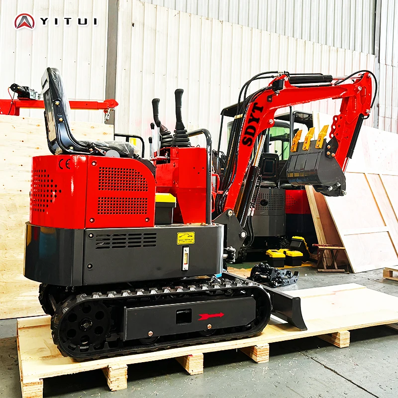 Factory Customized Mini Excavator 0.8 Ton Home Cab With Air Conditioning Mini Excavator Multifunction