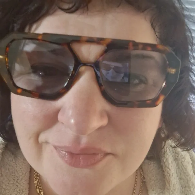 Irregular Double Beam Sunglasses Women Retro UV400 photo review