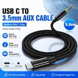 USB - C to 3.5mm Audio Adapter Cable (3.0m)