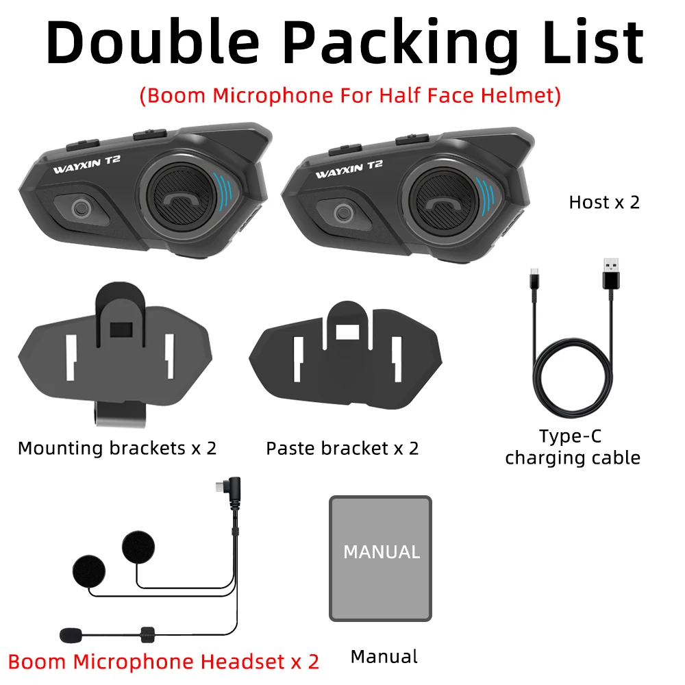 Boom Mic Half 2PCS