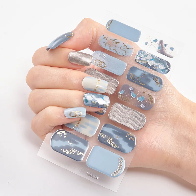 20 Vibrant Colors Nail Wraps Full Cover Nail Stickers for a Unique Nail Art Look 4