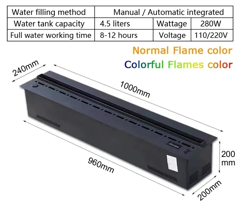 Smart Steam LED Flame TV Decorative Fireplace Sound Of Firewood Cracking 3D Water Vapour Electric Fireplace images - 6