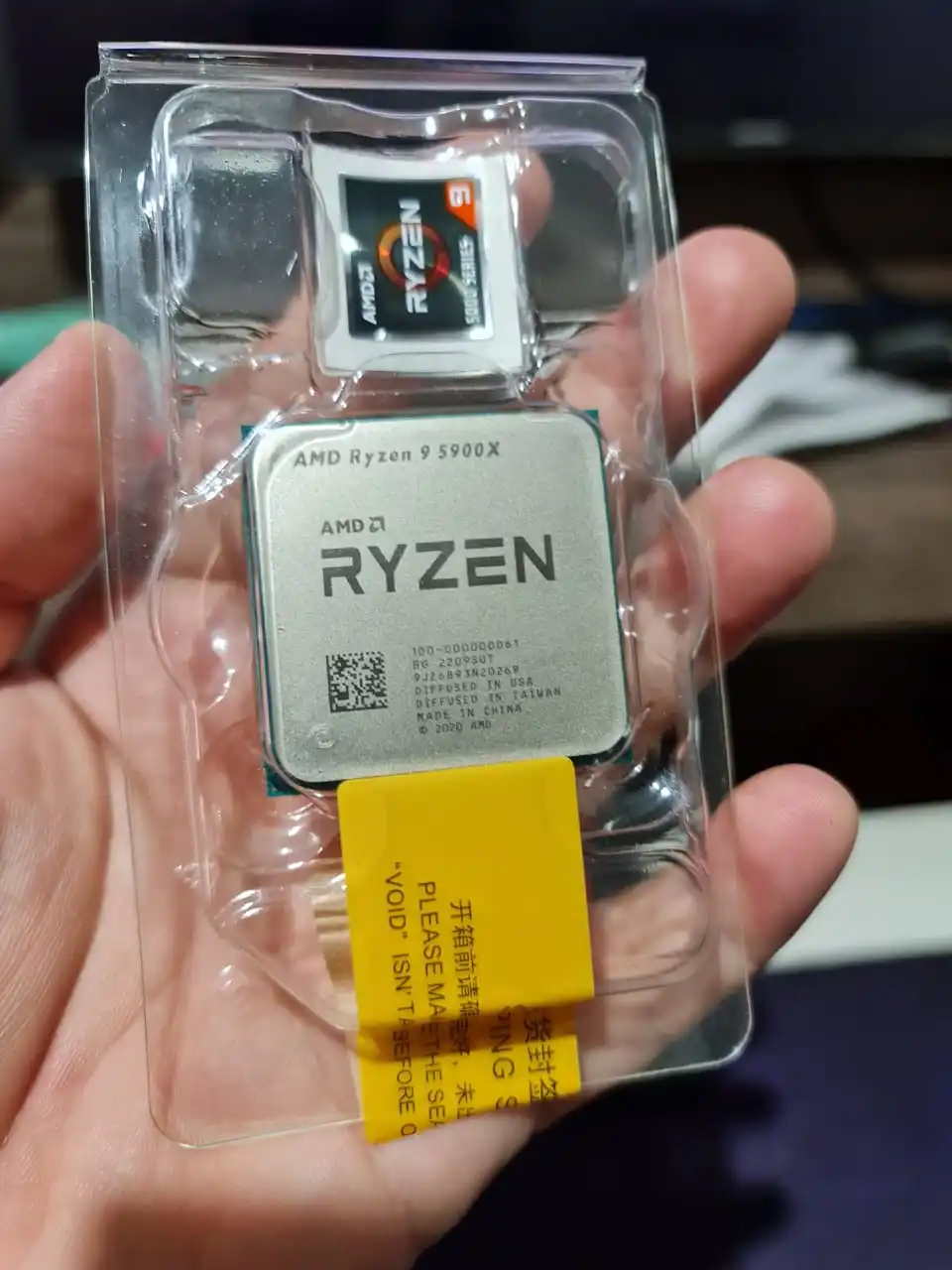 New AMD Ryzen 9 5900X R9 5900X 3.7 GHz Twelve-Core 24-Thread CPU Processor 7NM L3=64M 100-000000061 Socket AM4 no fan photo review