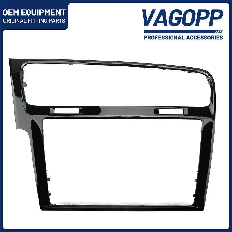 Vagopp Piano Paint Black Mib Radio Frame Panel Per Volkswagen Car 8/9.2 Pollici Abs Accessori Interni Auto Per Vw Golf 7 Mk7 7.5
