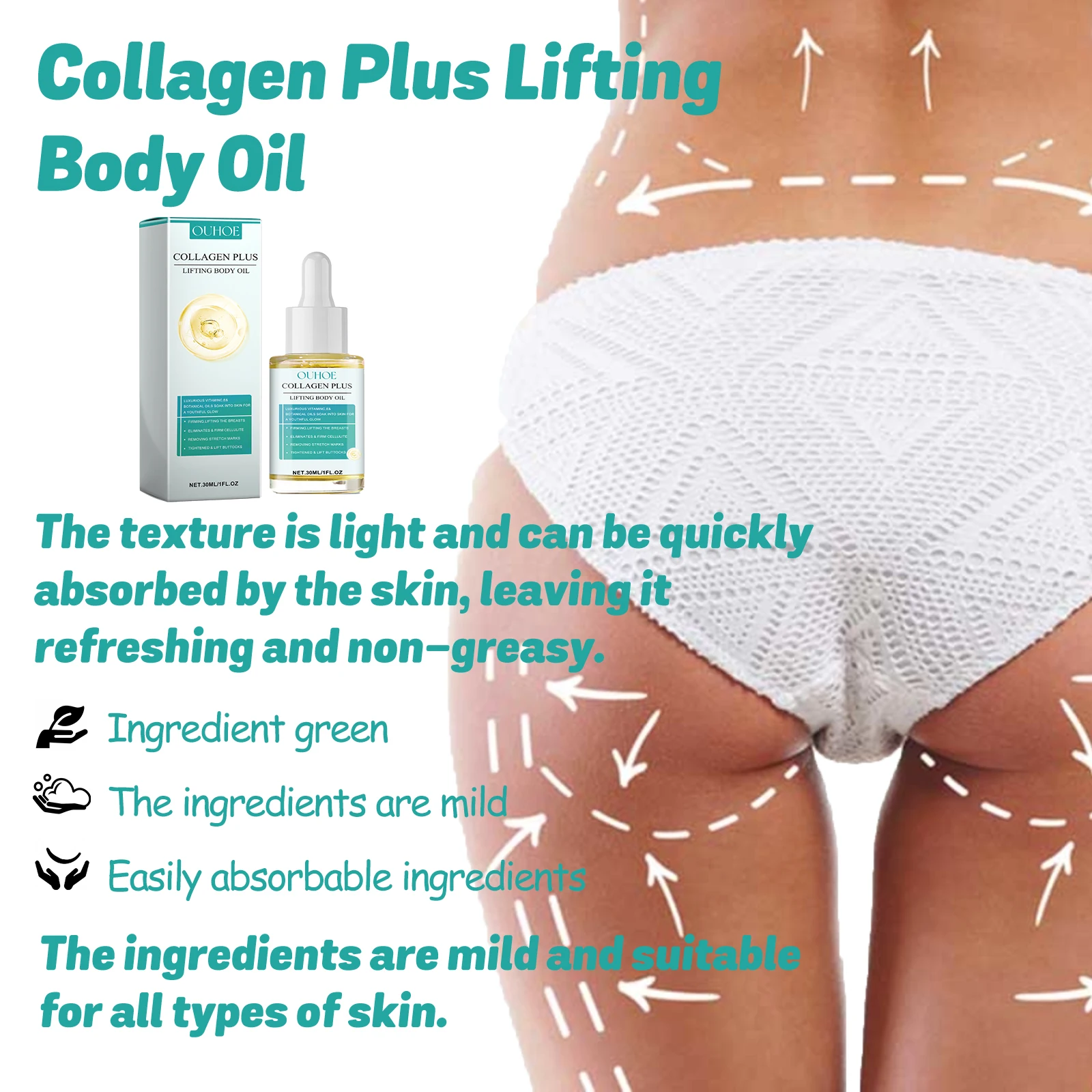 Collagen Plus Lifting Körperöl Zur Straffung Und Pflege Der Haut_voghion.com