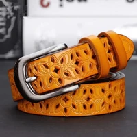 Haute qualité résistant à l'usure et imperméable en cuir Pu noir affaires jupes décontractées accessoires femmes ceintures jean ceintures Vintage 6