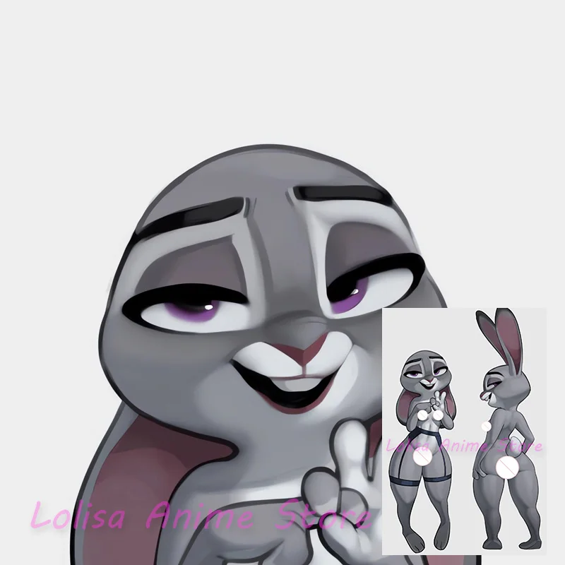 

Подушка Dakimakura Judy Пасхальный кролик аниме наволочка с двусторонним принтом наволочка в подарок на день рождения