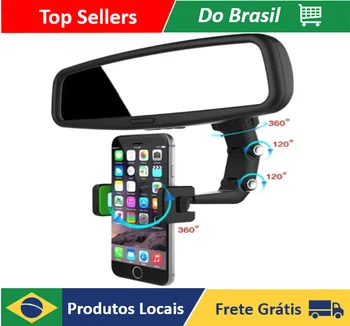 Suporte Multifuncional Carro Espelho Retrovisor e Mesa universal GPS para celular automóvel