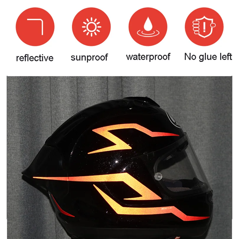 HAHAHAHAHAHA-Motocicleta Capacete Adesivo, Personalizar Adesivo Refletivo,  Vinil Decal Impermeável, Car Moto Styling, Acessórios de Decoração -  AliExpress