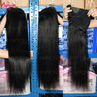 6x4 Perruque Cheveux Humain Sans Colle Perruque Lisse Pré-épilée Glueless Wigs Human Hair Drawstring Dentelle Frontale Perruque 6