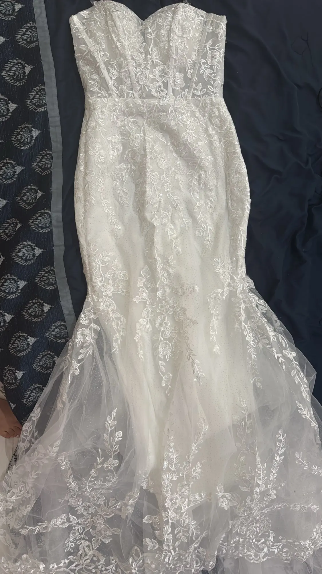 Customized Elegant Lace Appliques Mermaid Wedding Dresses for Bridal 2025 Detachable Long Sleeves Sweetheart Vestido de novia