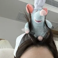 Ratatouille bandeau nouveau dessin animé en peluche poupée bandeau français à large bord épingle à cheveux Photo coiffure créativité fille cadeau 5