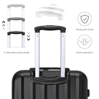 Ensemble de valises et sacs de voyage KONO 19 pouces en ABS + PC, valise légère avec serrure et roulettes, sac polyvalent pour les voyages et le sport 4