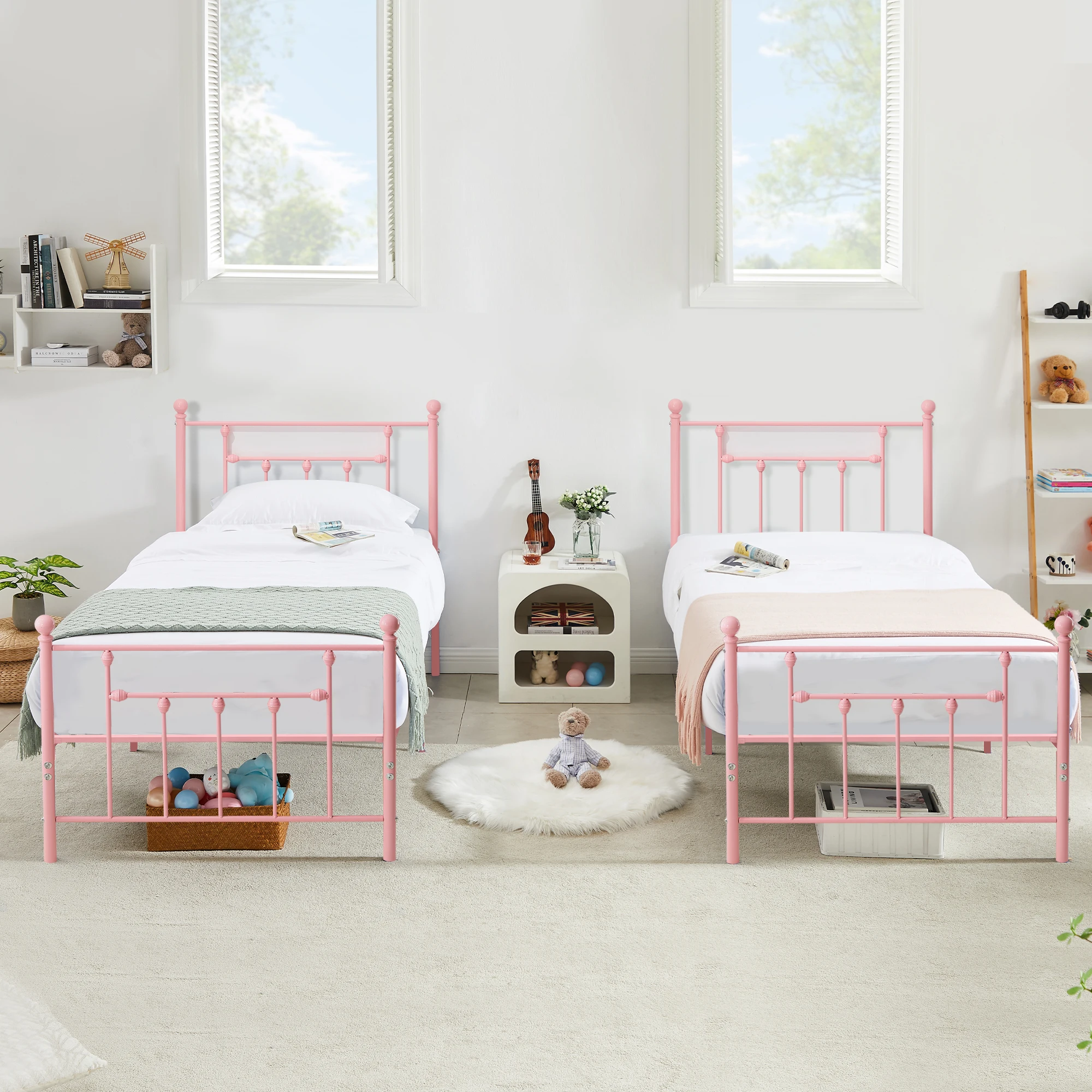 Twin Size Metal Bed Frame (Set of 2) 2