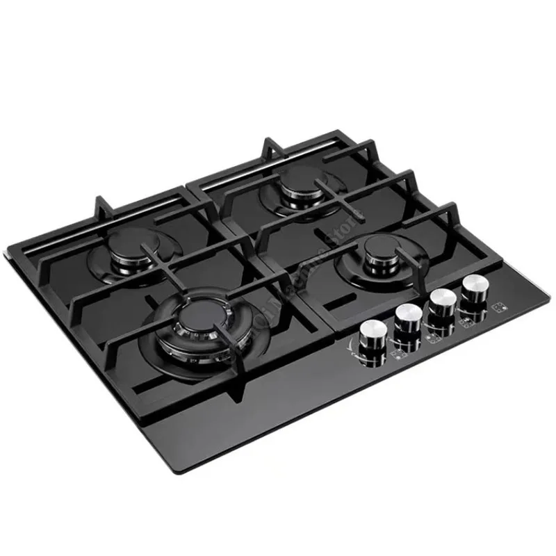 Cooktop Gas 4 Burners Home  Commercial Gas stovetop Stainless steel Gas Stove Gas Hob Stovetop Tempered Glass Cooktop 3