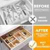 **6-Piece Bamboo Drawer Organizer Set** 2