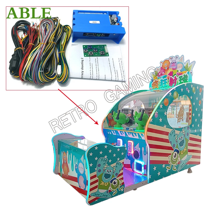 Arcade Kids Crazy Shooting Ball Simulator Video Arcade Coin Operated Gun Games Machines For Kids Entertainment Equipment Parts sy p020n medical equipment low price emergency video laryngoscope for icu