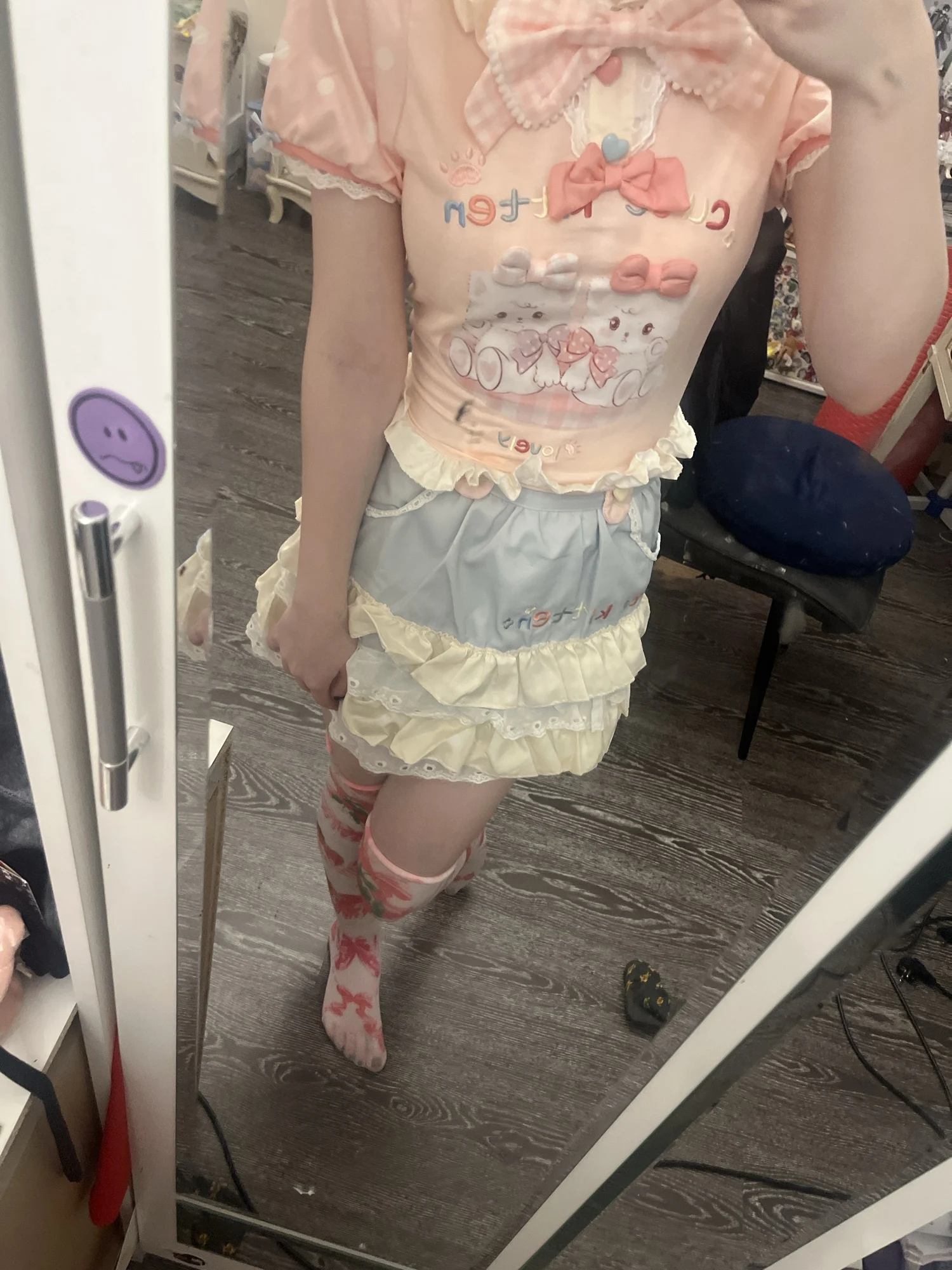 Lolita Style Skirt Top Set - Jojifuku Aesthetic photo review