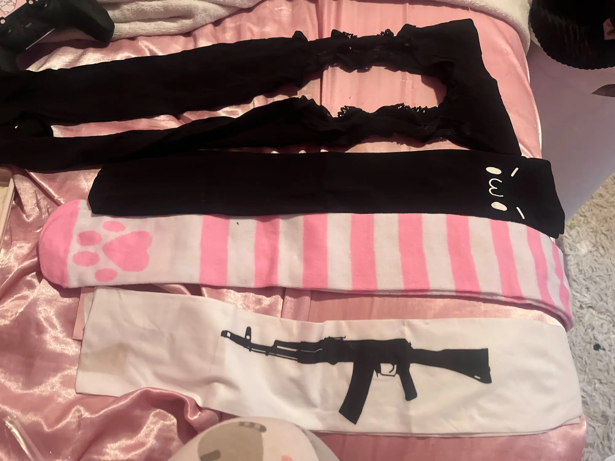 Kawaii Collection of Cute Stockings - Kaomoji Edition photo review