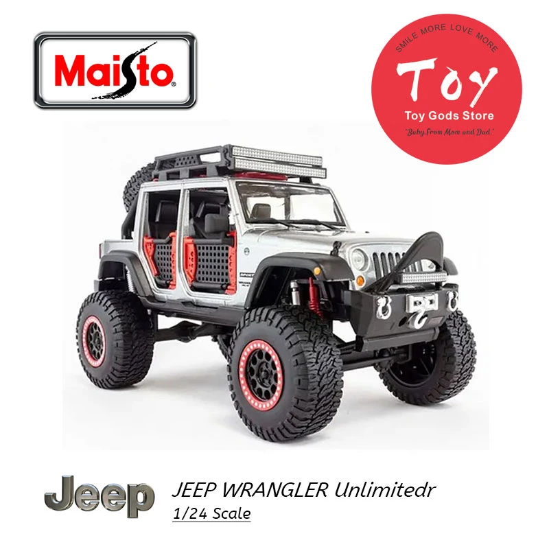 Maisto 1/24 Scale Car Model Toys Jeep Wrangler Unlimitedr Suv Diecast Metal  Car Model Toy For Collection,gift,children - Railed/motor/cars/bicycles -  AliExpress