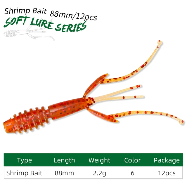 TSURINOYA 3.5in/90mm 6pcs Soft Bait 8.5g Twin Tail Grub Fishing Lure  Silicone Pike Bass SPIRON TWIN Fishing Rig Tackle