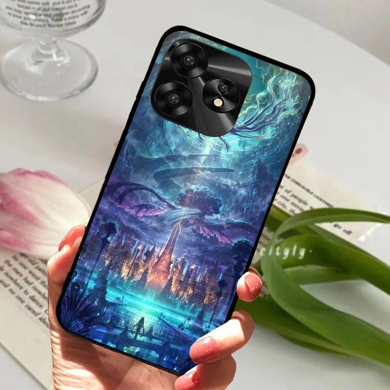 NFC Silicone Shockproof Soft TPU Phone Cover with Animal Cartoon Design