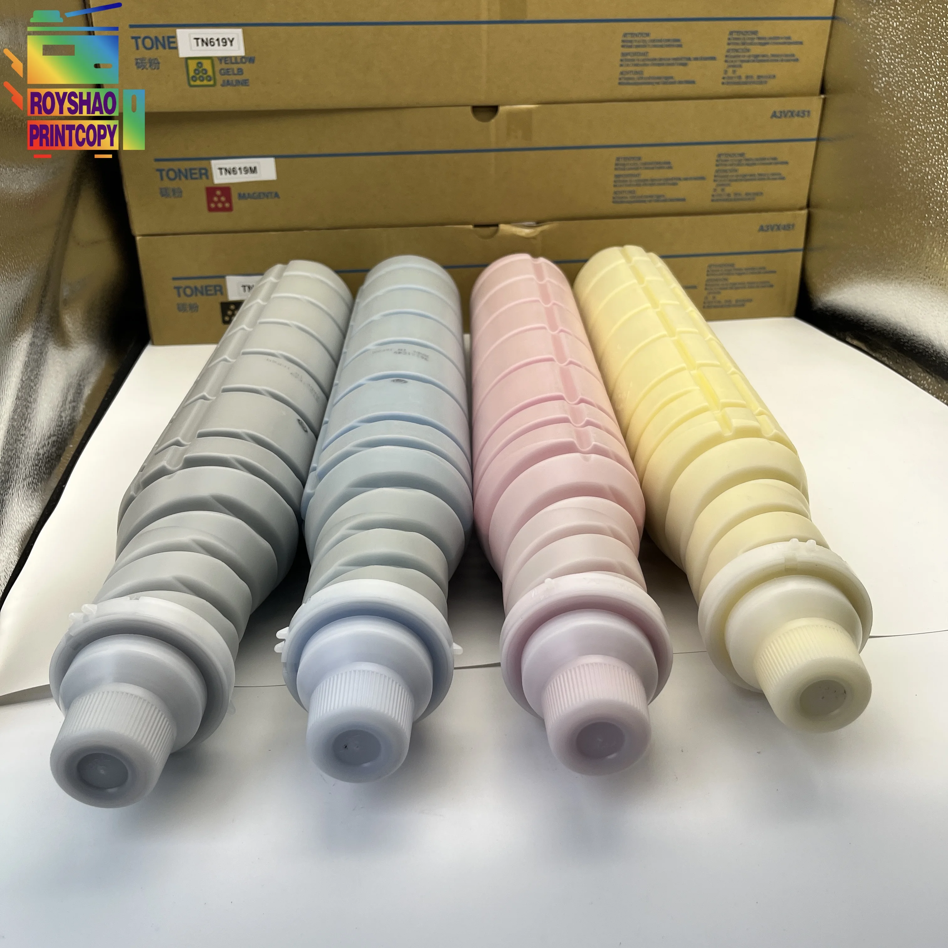 C1070 TN619 Toner Cartridge CMYK for Konica Minolta BIZHUB C1060 C1070P C2060 C3060 C2070 C3070 A3VX130 A3VX230 TN-619 Toner Cartridge