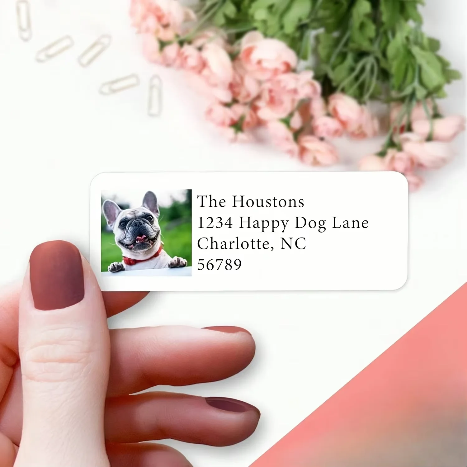 Personalized Photo and Address Stickers for Special Occasion Decor and Gift Tags