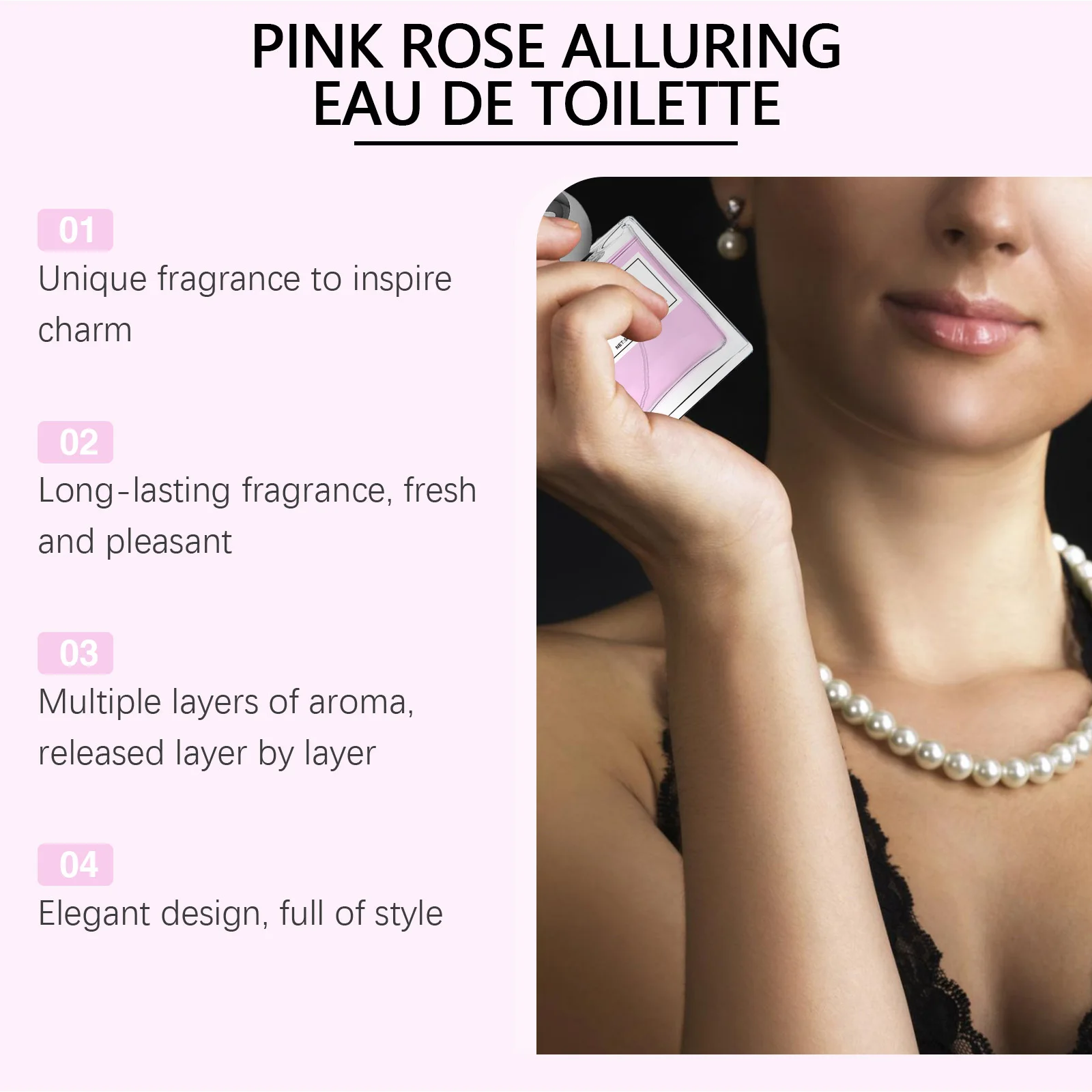 Eau de toilette voor dames bloemige parfum met rozengeur spray_voghion.com
