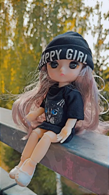 New 16 cm BJD Mini Doll 13 Movable Joint Girl Baby 3D Big Eyes Beautiful DIY Toy Doll With Clothes Dress Up 1/12 Fashion Doll photo review