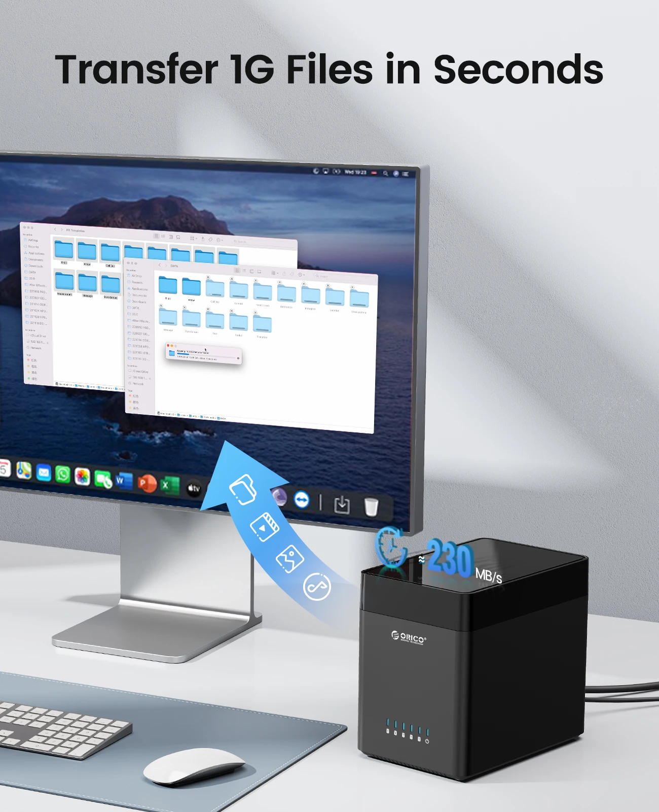 ORICO 5 Bay DAS 3.5 inch Hard Drive Enclosure USB 3.0 to SATA